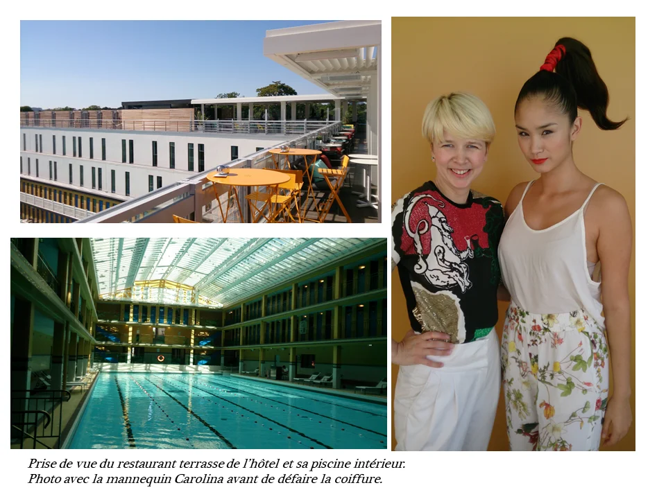 Piscine Molitor et détente après le concours de coiffure Shu Uemura, Paris 16
