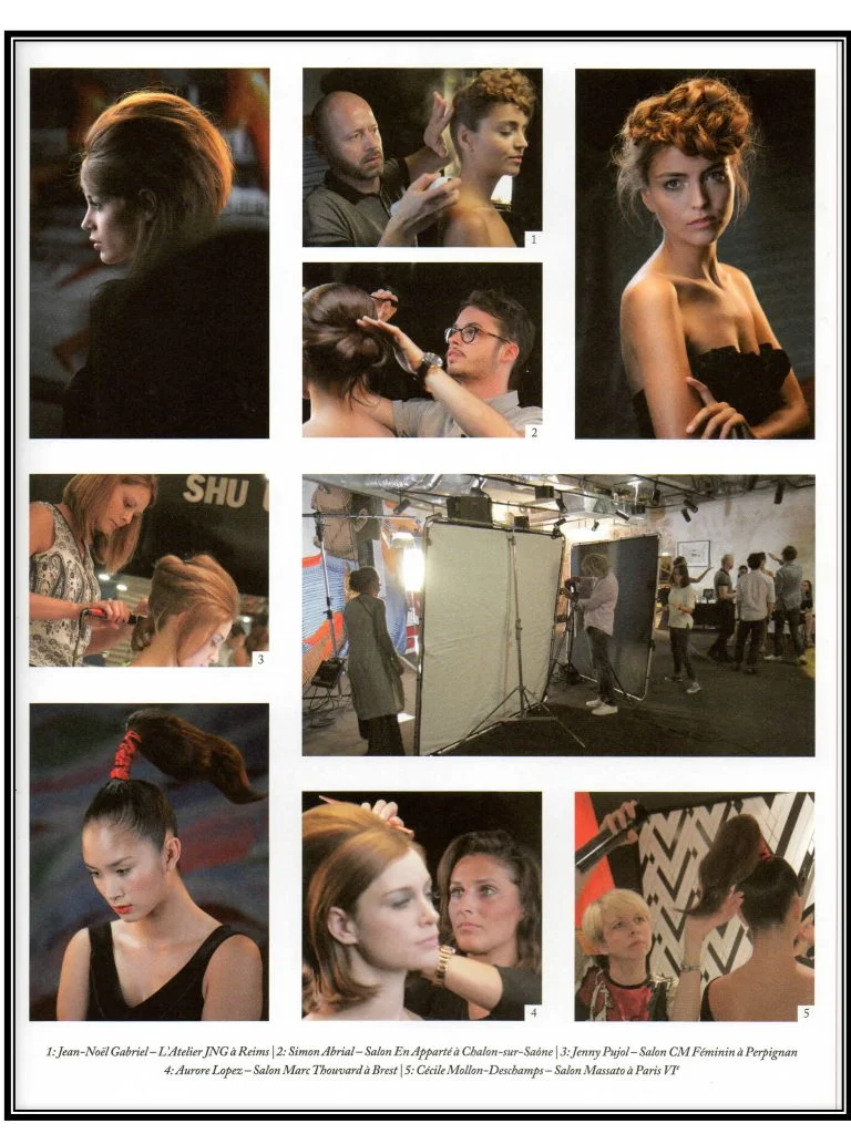 Concours de coiffure : TOKYO CHIC BY SHU UEMURA ART OF HAIR réaliser par des coiffeur de Paris 5 et 6 arrondissemnet de Paris. Chignon, queue de cheval, Tressse