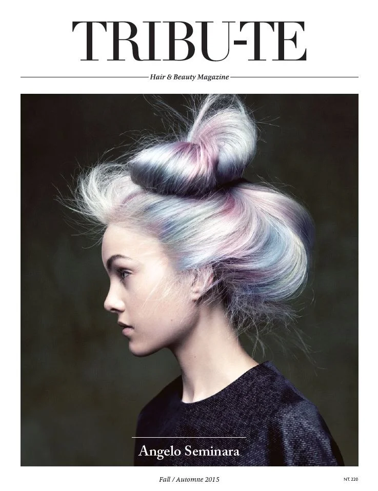 Chignon réalisé pour un magasine de coiffure et de beauté réalisé avec des coiffeur de Paris 5ème. Hair and beauty magasine